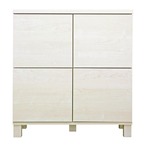 ラック 日本製 プッシュ式扉付きキャビネット 75cm 収納家具 キャビネット サイドボード 収納