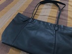 AMERICA 1990’s OLD COACH “BLACK Leather” Big sizes bag