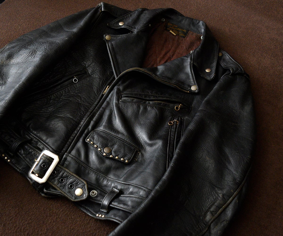 50s UNITED SPORTSWEAR HORSEHIDE RIDERS 44 | SECOND TIME