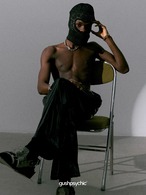 gushpsychic Heart Pattern Face Cover Balaclava Beanie