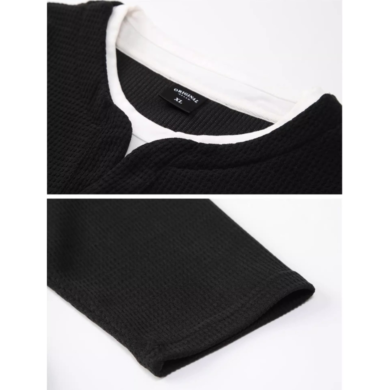 ヘンリーネック ロングスリーブTシャツ af0310