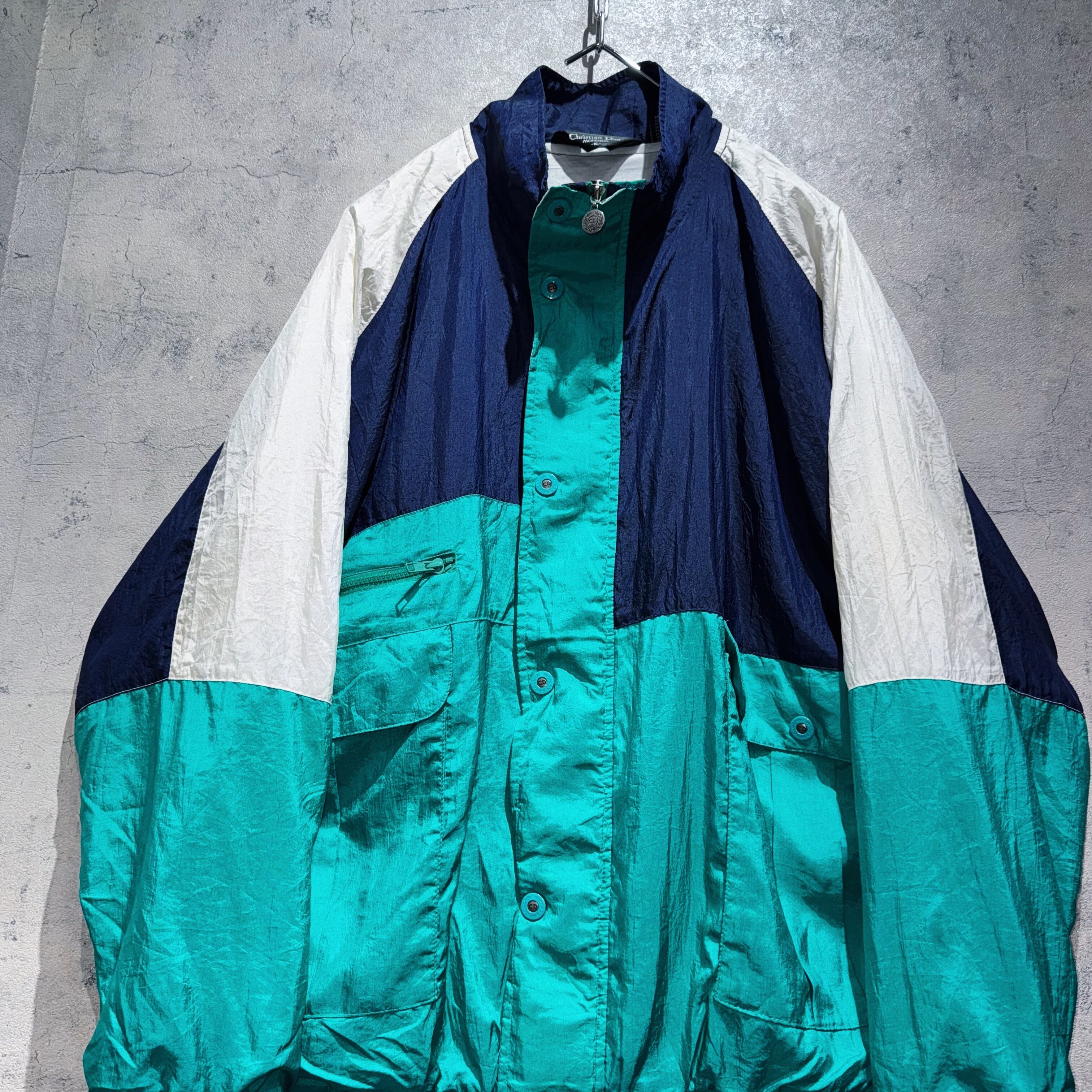 80's”Christian Dior”brand logo zip design nylon jacket | ayne