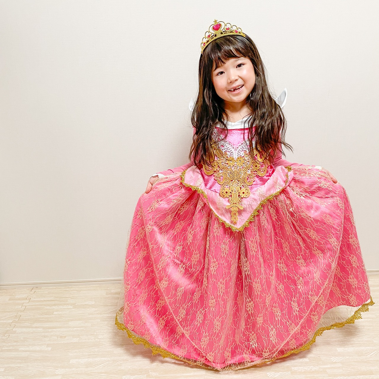 100-120【即納】オーロラ姫風豪華版プリンセスドレス［オーロラ姫 ドレス］