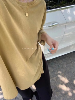 シンプルオーバーロンT   AJ2085-217