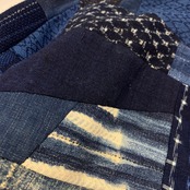 【bomber57】再構築ボンバー Msize Kimono × indigo MIX BOMBER JACKET
