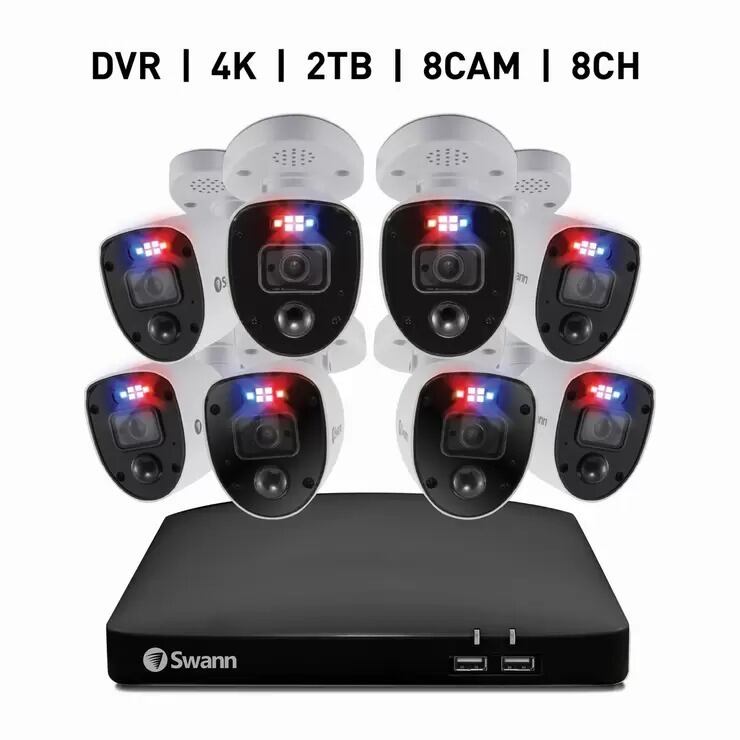 Swann （スワン）DVRシステム 8チャンネル カメラ6台セット Swann