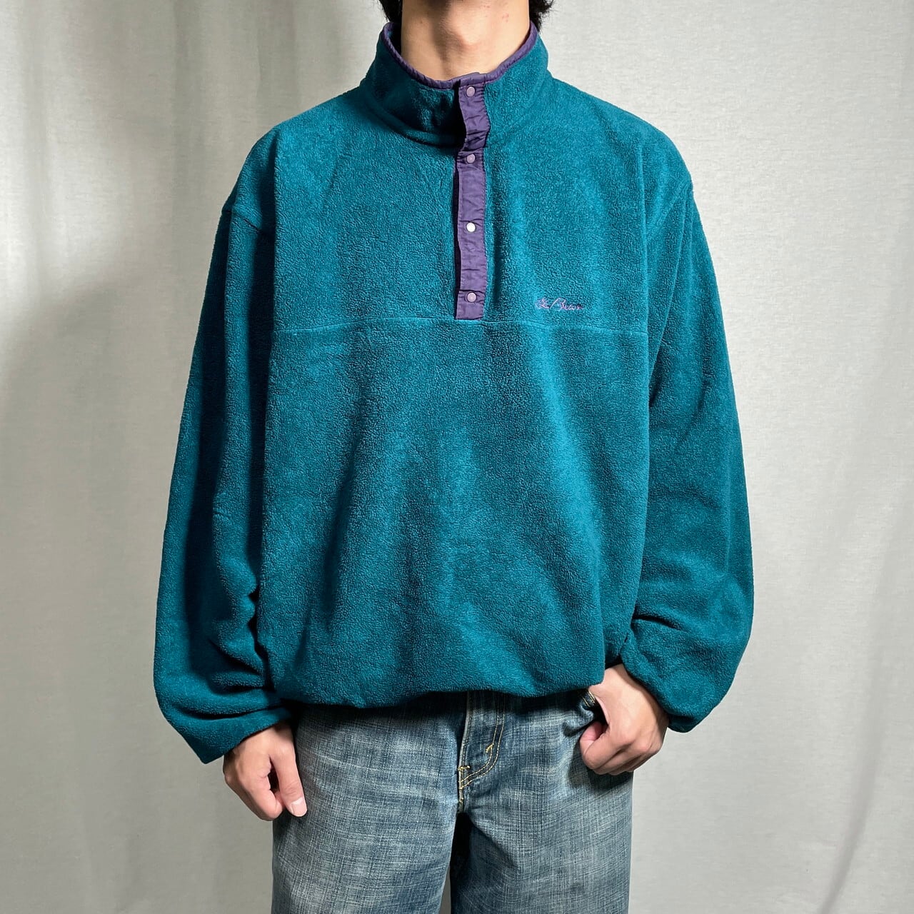 90年代 L.L.Bean エルエルビーン スナップTタイプ フリースプル  
