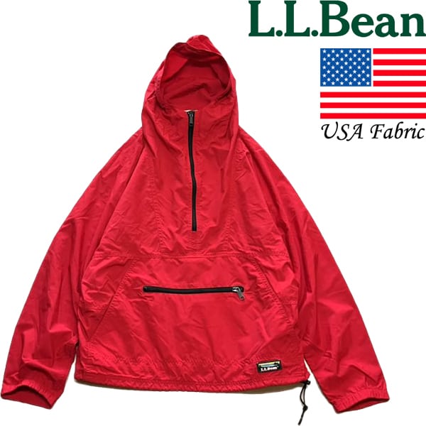 1点物◇USA素材エルエルビーンLL Beanナイロンジャケット赤アノラック