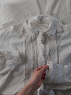 FRANCE 1900~1910’s antique embroidery blouse