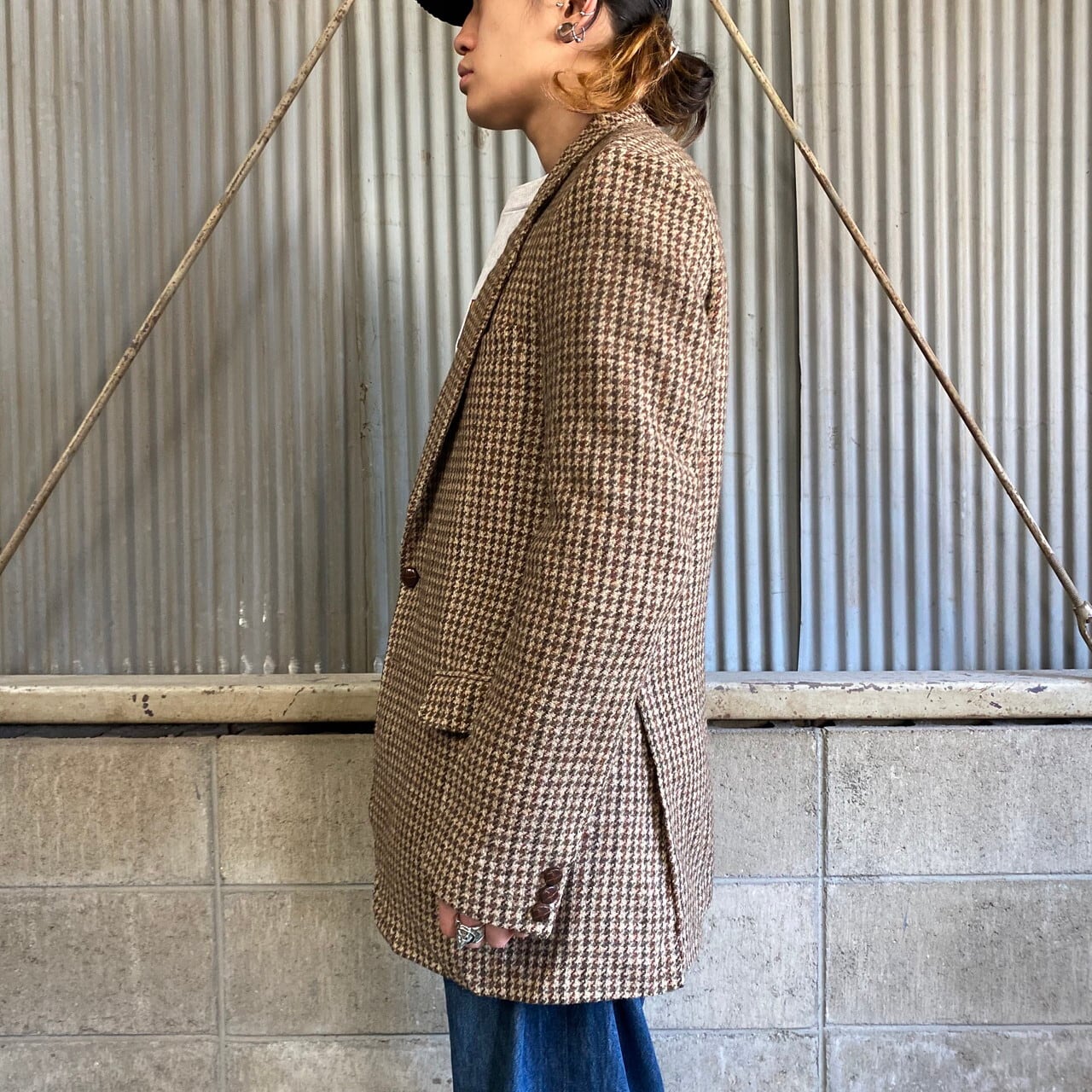 年代 ビンテージ 英国製 HARRIS TWEED ハリスツイード St