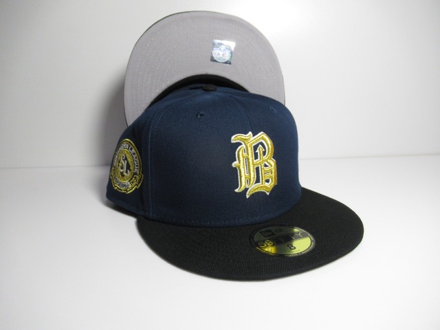 NEW ERA 59fifty Birmingham Barons　バーミングハム・バロンズ　Ocean Blue×Black