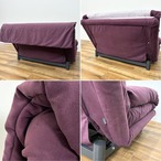 ligne roset リーン・ロゼ ROSETMulty ロゼマルティ パープル ソファベッド クッションセット 二人掛けソファ カウチソファ デザイナーズ家具 モダン【中古】【350サイズ】