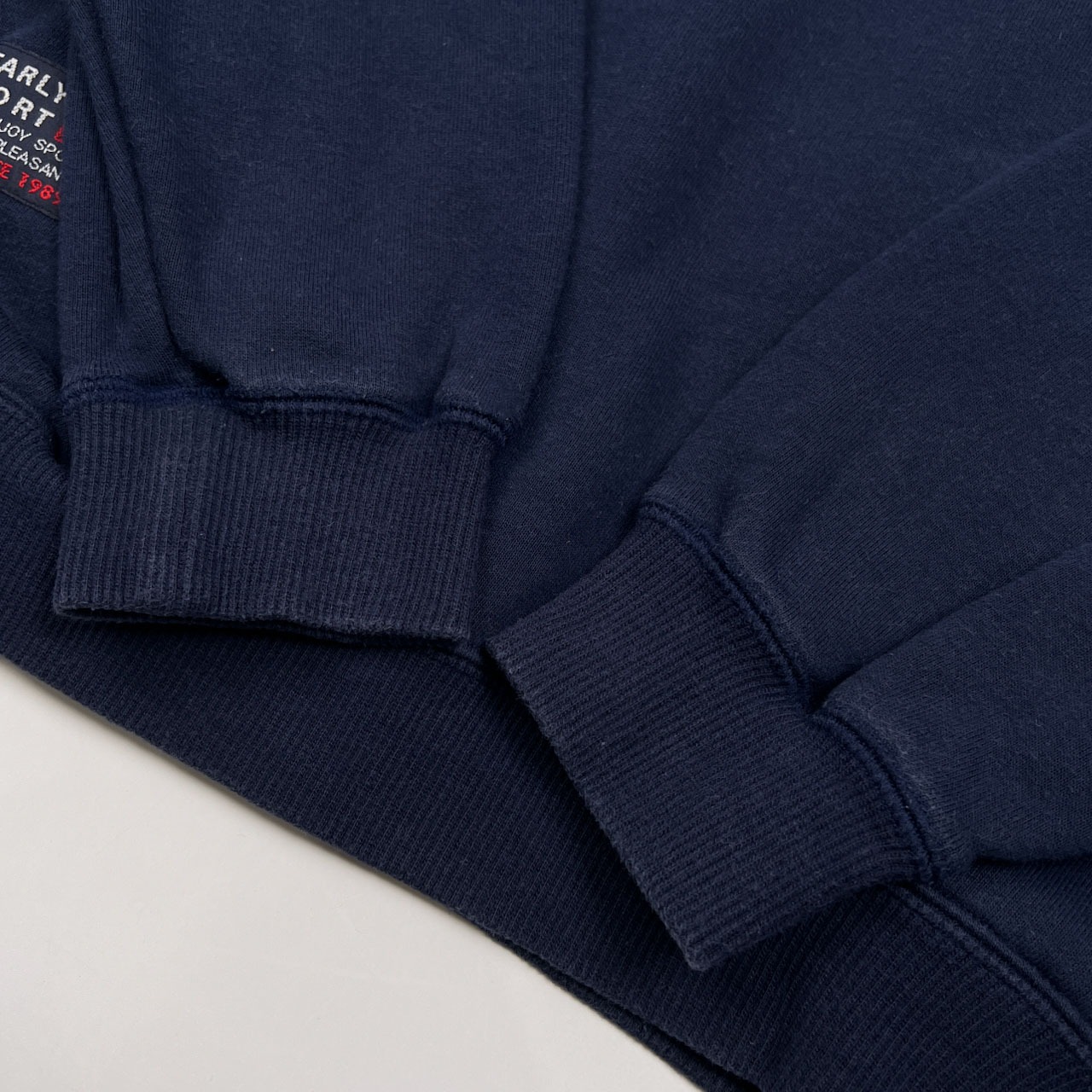 PEARLY GATES パーリーゲイツ ロゴ刺繍 ハイネック ハーフジップ スウェット トレーナー サイズ 2 /ネイビー/ゴルフ