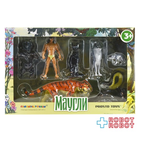 モーグリ ジャングルの伝説 ジャングルブック スタチュー ミニフィギュアセット 箱入