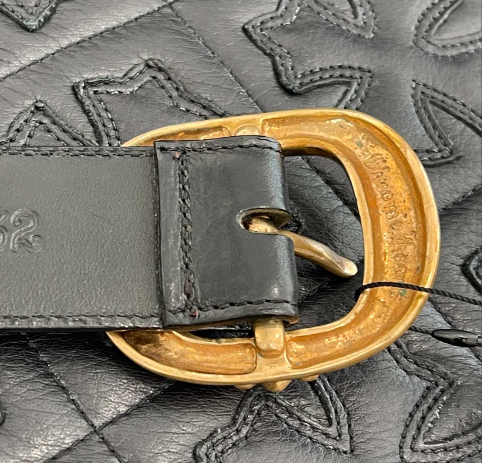 CHROME HEARTS クロムハーツ レザーベルト ブロンズ ガンスリンガー