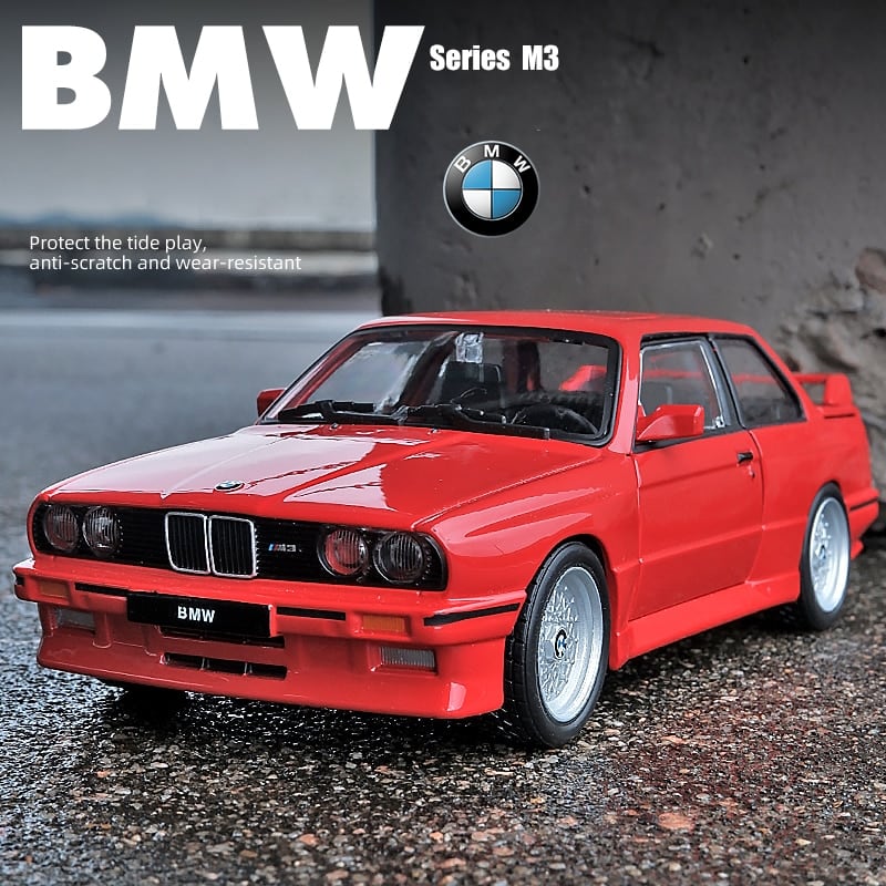 Bburago 1:24 BMW M3 E30 1988 スーパーカー 合金 車 ダイキャスト  モデル ミニチュアスケール  S223256804644233470 e-通販