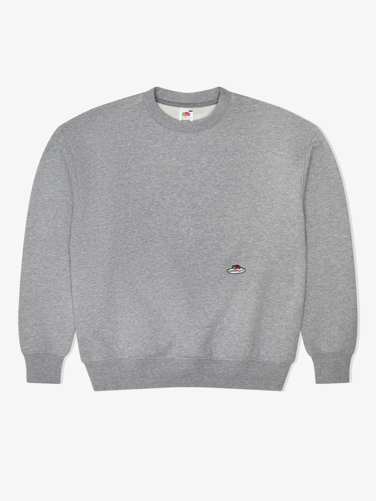 【26SS】HOMME girls オムガールズ / HOMMEGIRLS X FRUIT OF THE LOOM SWEATSHIRT IN HEATHER GREY - 1