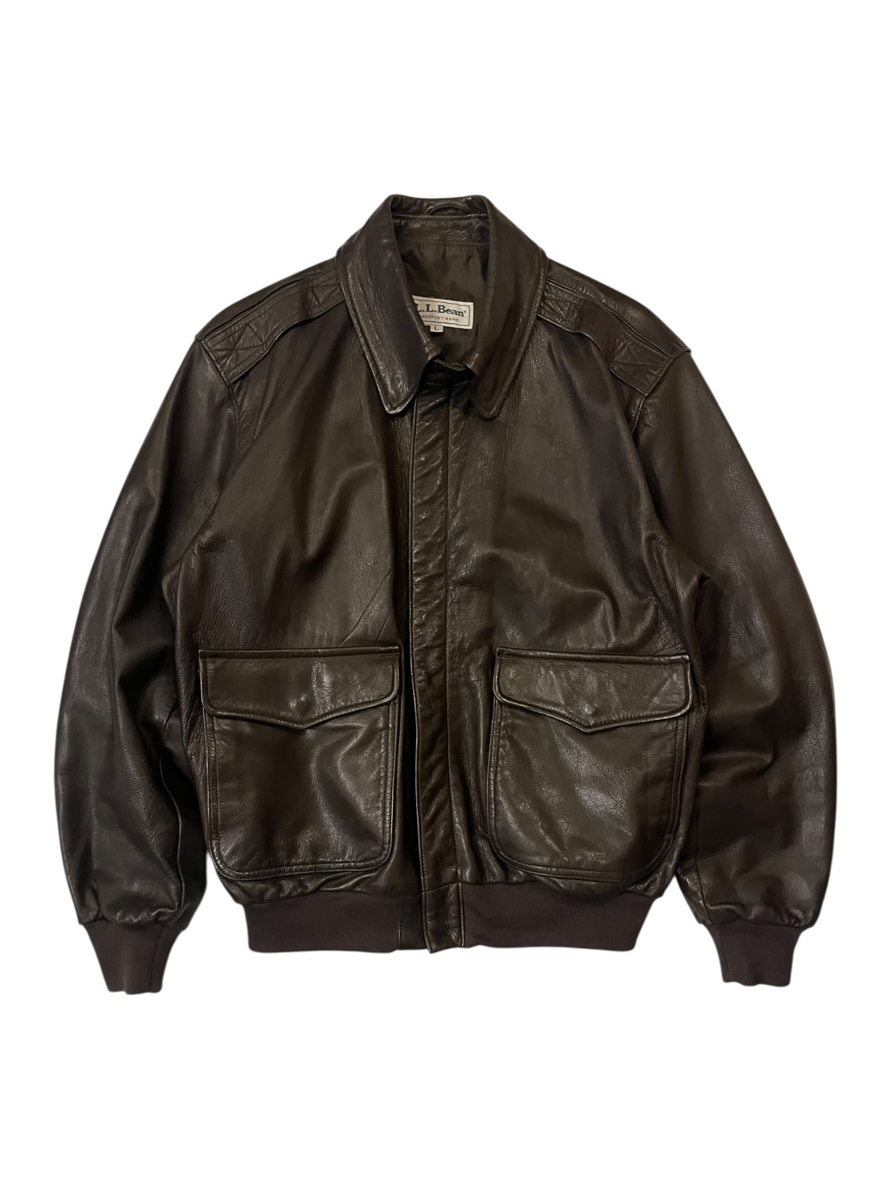 90S L.L.Bean ゴートスキン A-2 レザー フライトジャケット 【公式通販】