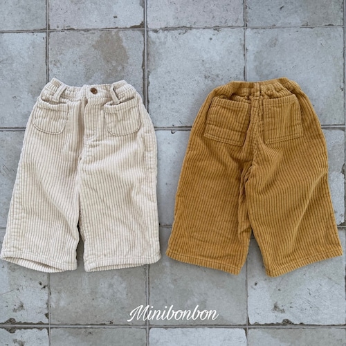 【予約】mini bonbon コーデュロイパンツ 90~160
