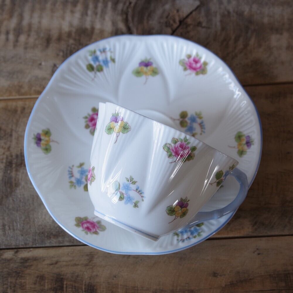 シェリーティーセットパンジーの絵柄5点セット