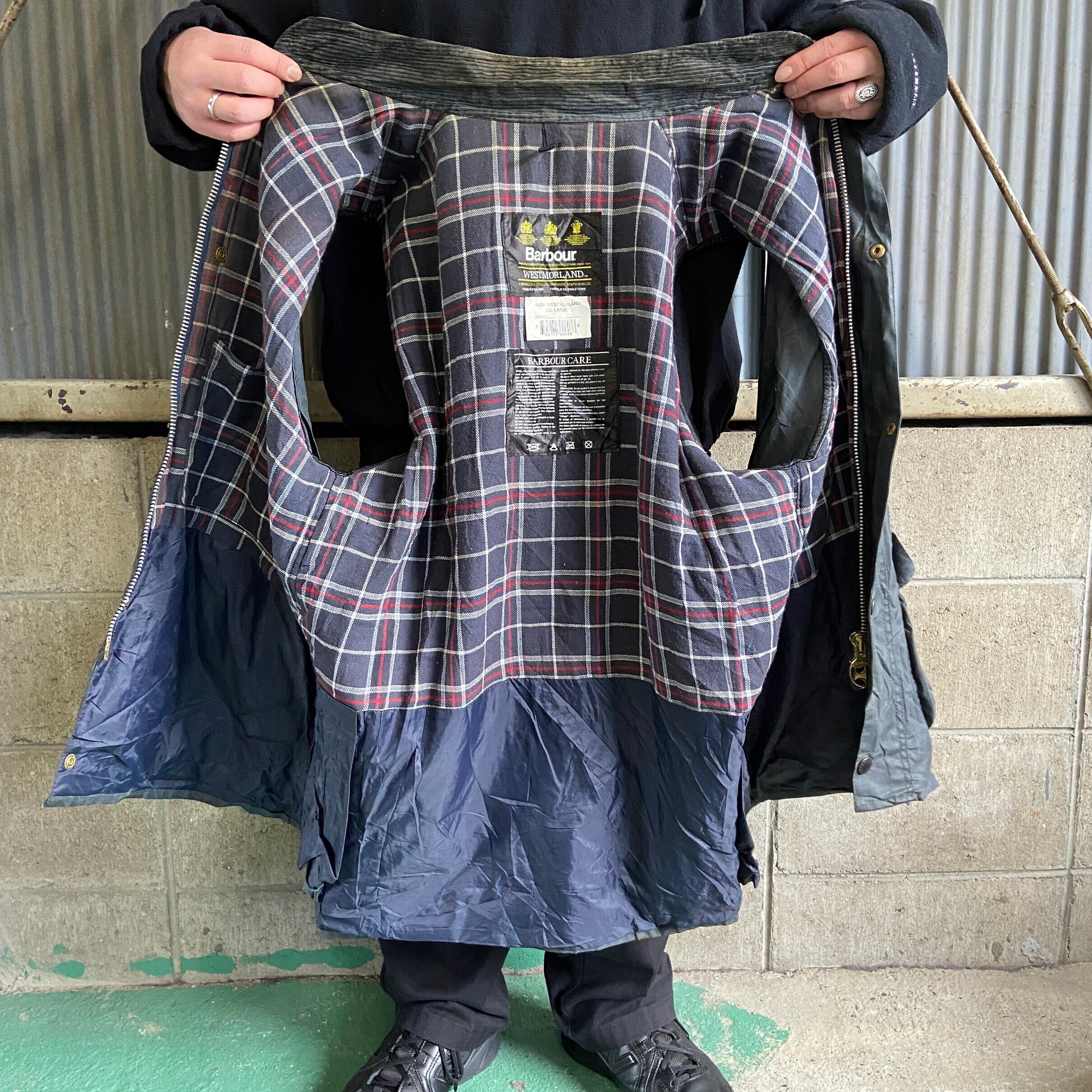 英国製 95年製 3ワラント バブアー WESTMORLAND オイルドベスト メンズXL 古着 Barbour 90年代 90s ヴィンテージ  ビンテージ グレー オイルドジャケット ワックスコットン 【ワークジャケット】 | cave 古着屋【公式】古着通販サイト powered by  BASE