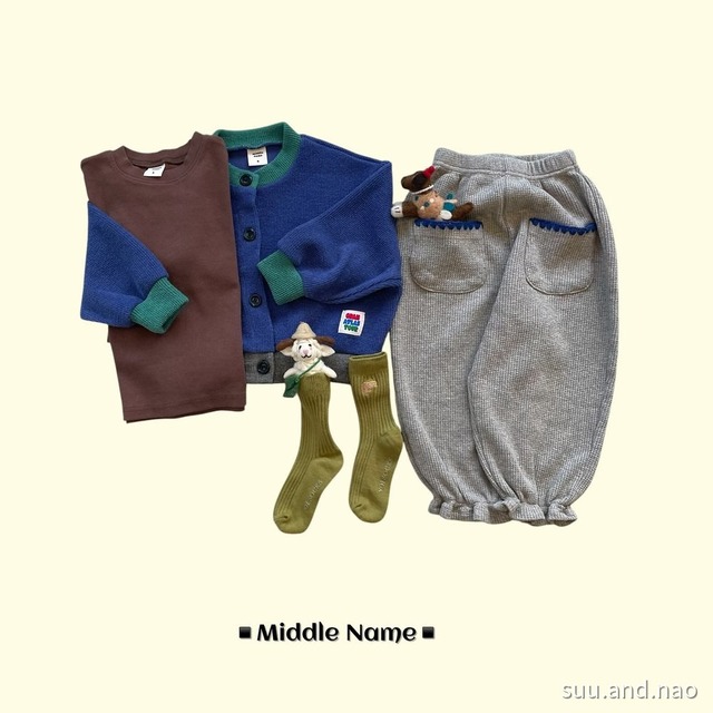 取寄:middlename 細リブベーシックT※送料無料