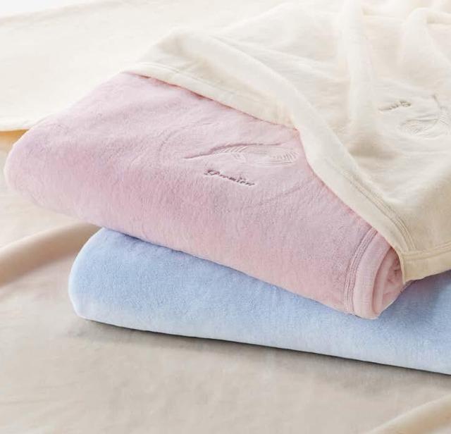 【オリジナル商品】　シール織綿毛布　（ハーフサイズ）
