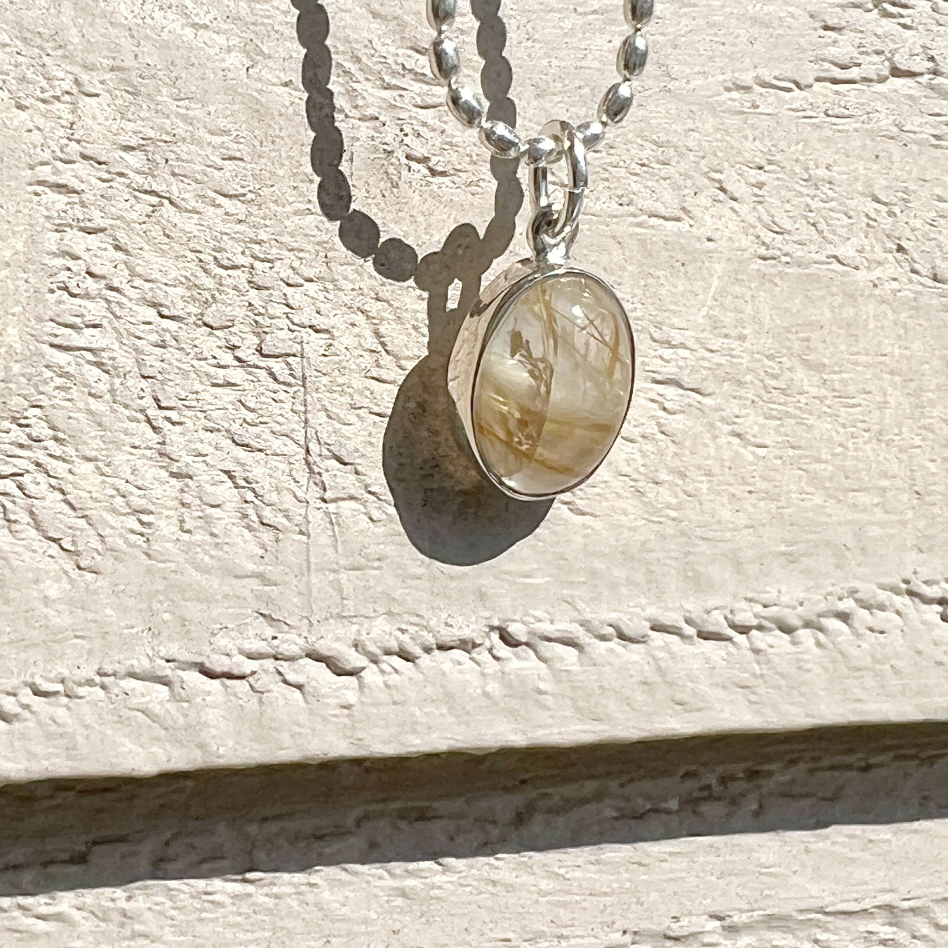 ゴールデンルチル クォーツネックレス | 【公式通販】鎌倉のシルバー  