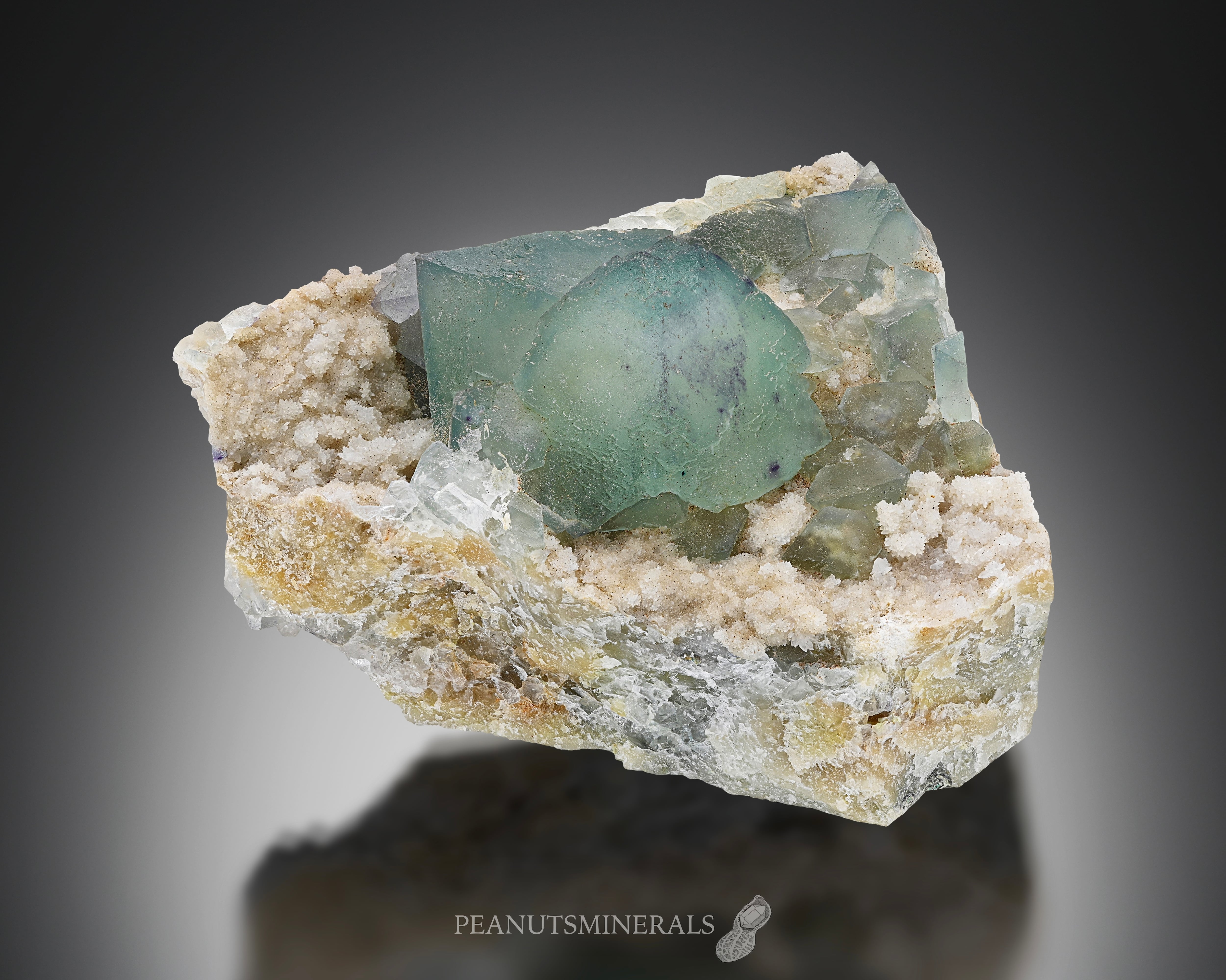 フローライト / カルサイト / クォーツ【Fluorite with Calcite & Quartz】アメリカ産