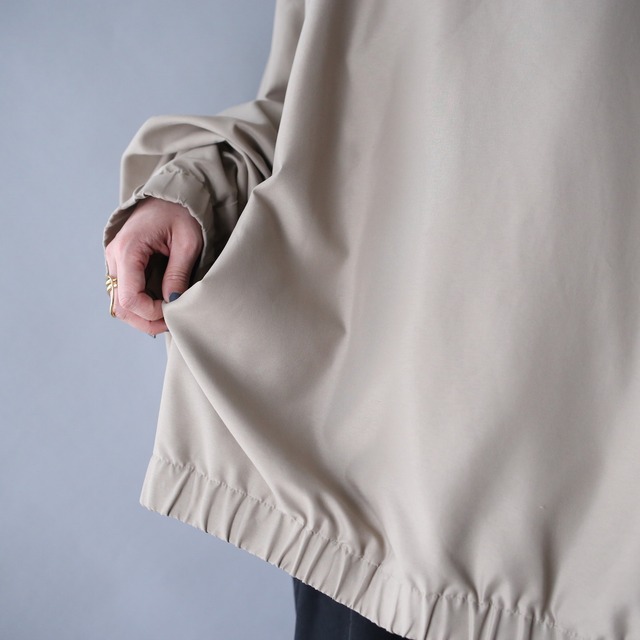 "2-WAY" sleeve zip docking design over silhouette pullover