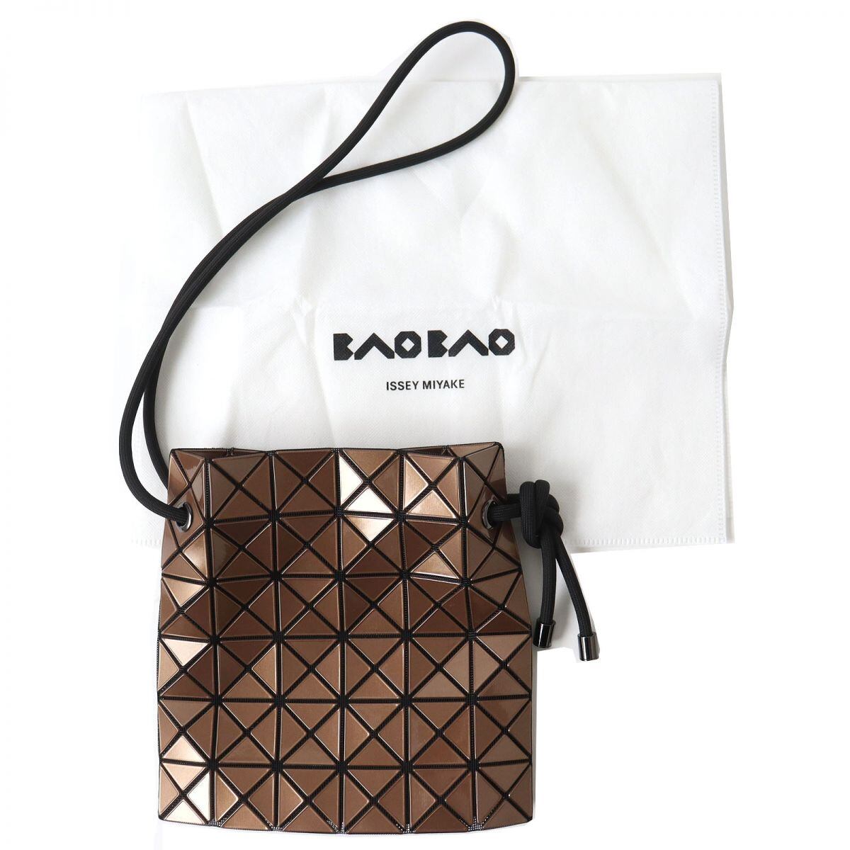 美品 イッセイミヤケ ショルダーバッグ プリーツ巾着 ブラック 豊富な