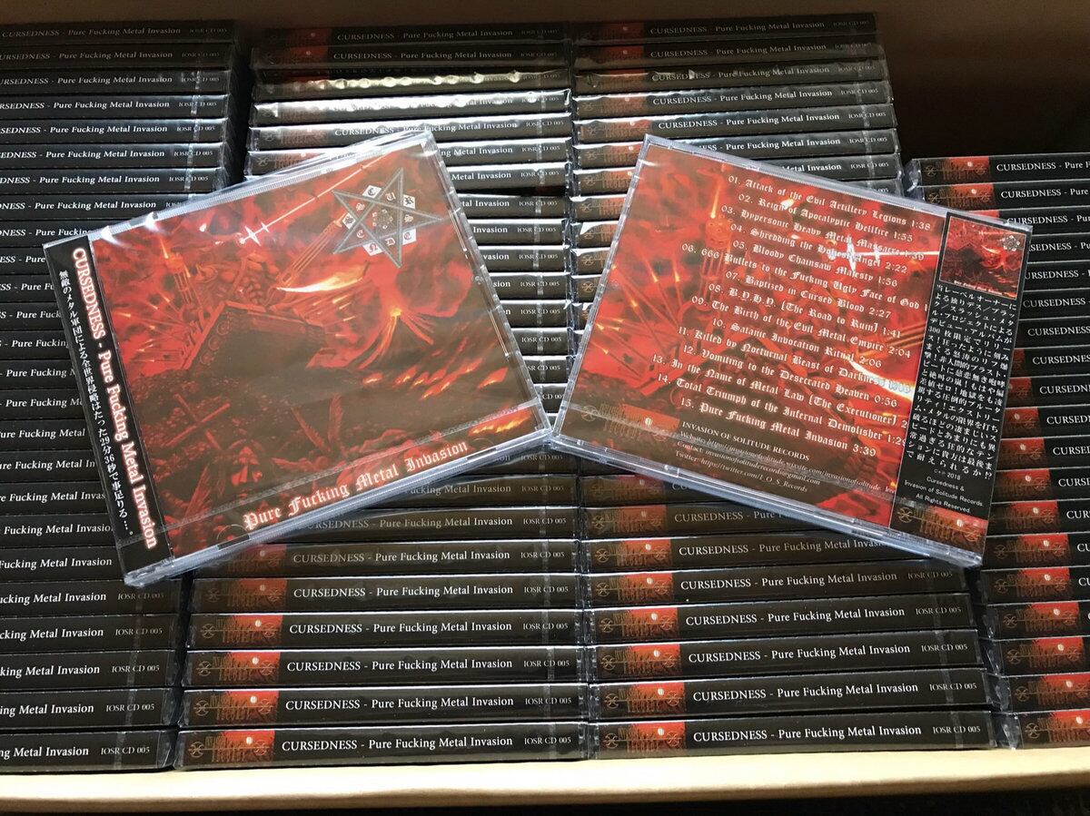 CURSEDNESS 『Pure Fucking Metal Invasion (CD)』 | Invasion of