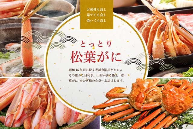 鳥取の冬の味覚「松葉がに」大サイズ・タグ付き(1kg) 送料無料