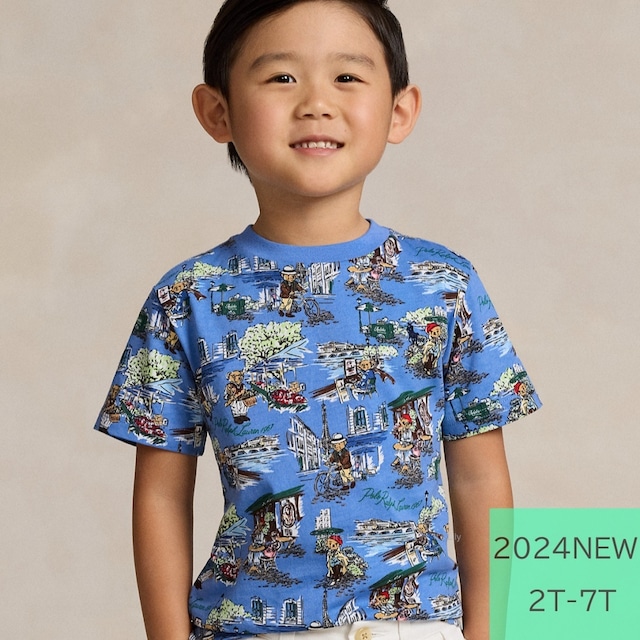 予約販売　KIDS 90-130CM　Polo Bear　コットンジャージーTシャツ