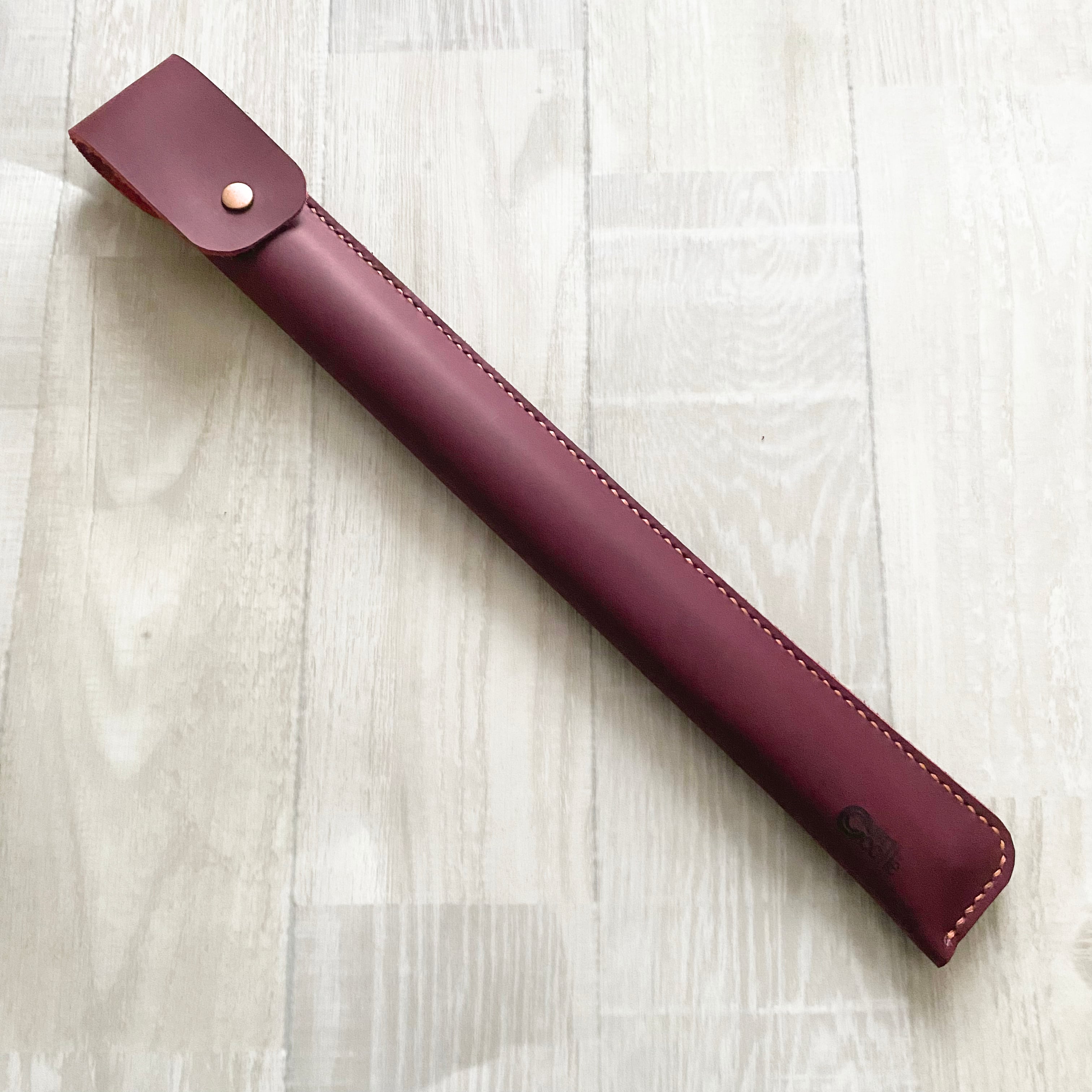 Flute-フルート*【スカーレット】ドラムスティックケース | Cuir Colle