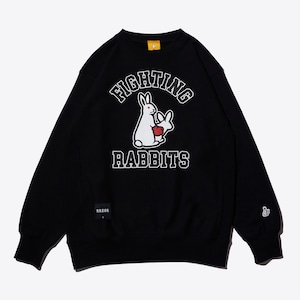 #FR2 FIGHTING RABBITS CREW NECK   BLACK