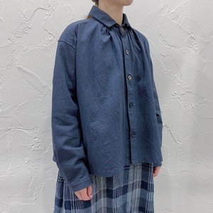 Vlas Blomme﻿ Cotton Linen Canvas シャツブルゾン