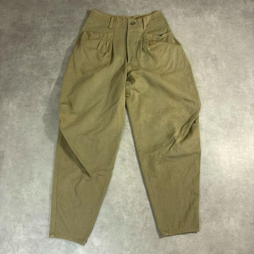 80s KENSHO ABE 511 変形 ワイドテーパードパンツ 3タック