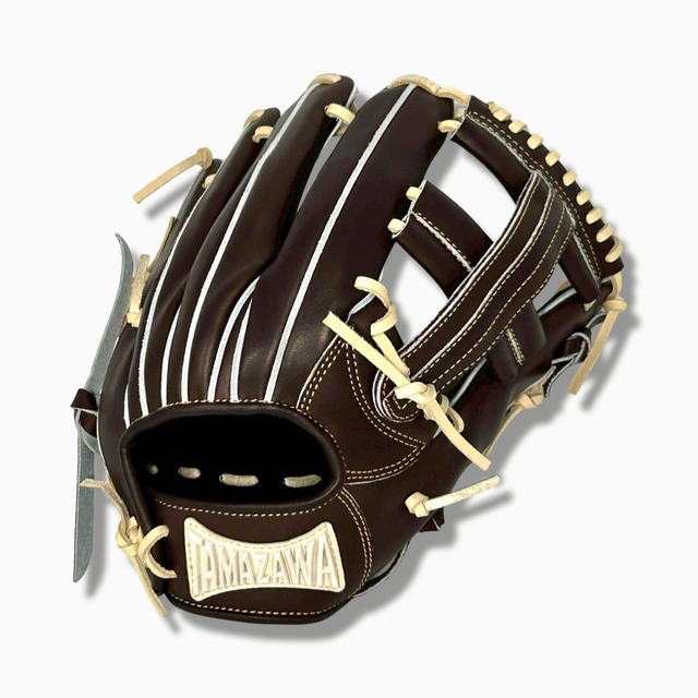 【硬式】玉澤 内野手用グローブ TUG-05DX型 本体：Dブラウン 紐：キャメル｜タマザワ