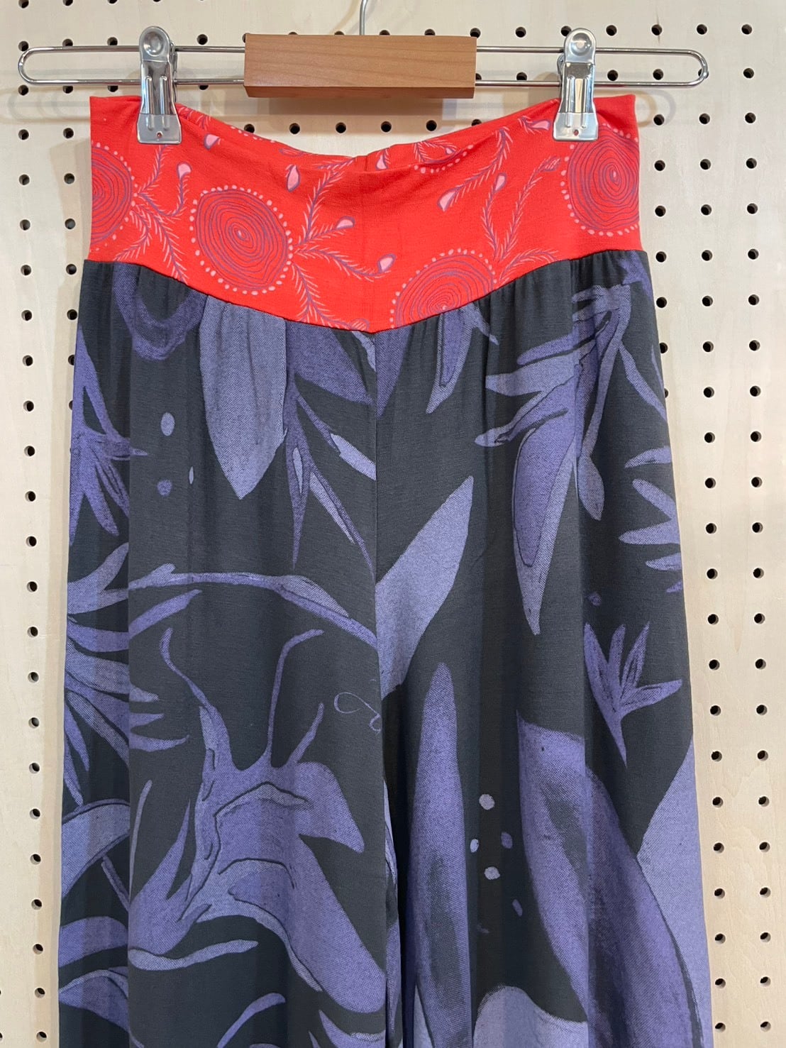 アラジンパンツ size M (ダークネイビー/アイリス柄) | Juana de Arco
