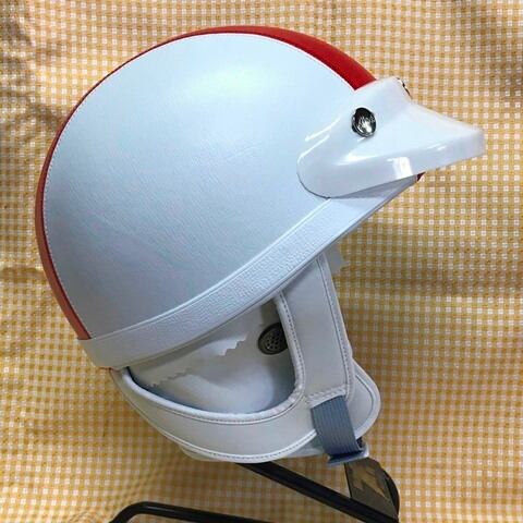 MACH マッハ ヘルメット FB レッド バイザー付 LL（60cm） | タウン