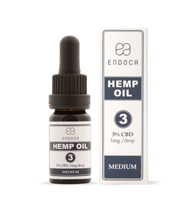 ENDOCA  Hemp Oil Drops 300mg CBD（3%）