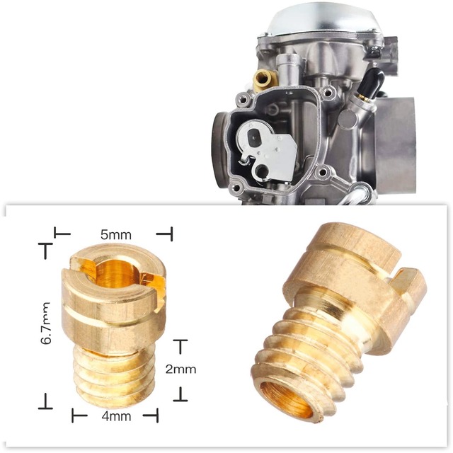 メインジェット ケイヒン Jetsetmoto 丸小 [5*6.7] ケーヒン丸型/小(PC20) 10サイズセット #75-#110 AF35/FNO/AC13/AC13 バイク用バイク用 ケーヒン PC20キャブレター 収納ケース付き