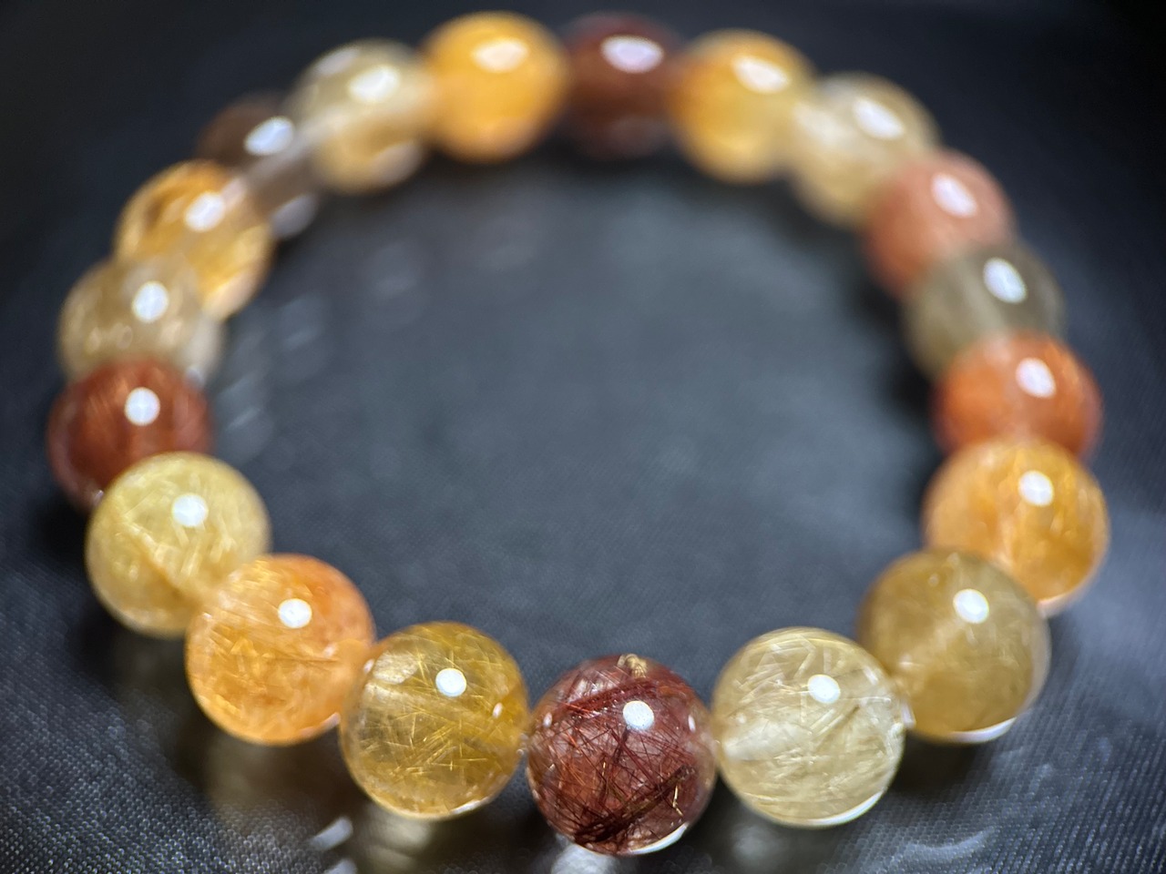 ミックスヴィーナスヘアルチルクォーツブレスレット