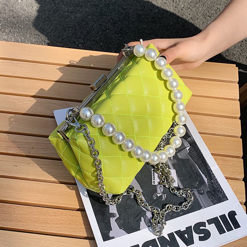 チェーン サマー 夏物 スクウェア メッセンジャーバッグ 手作りハンドバック4409431354