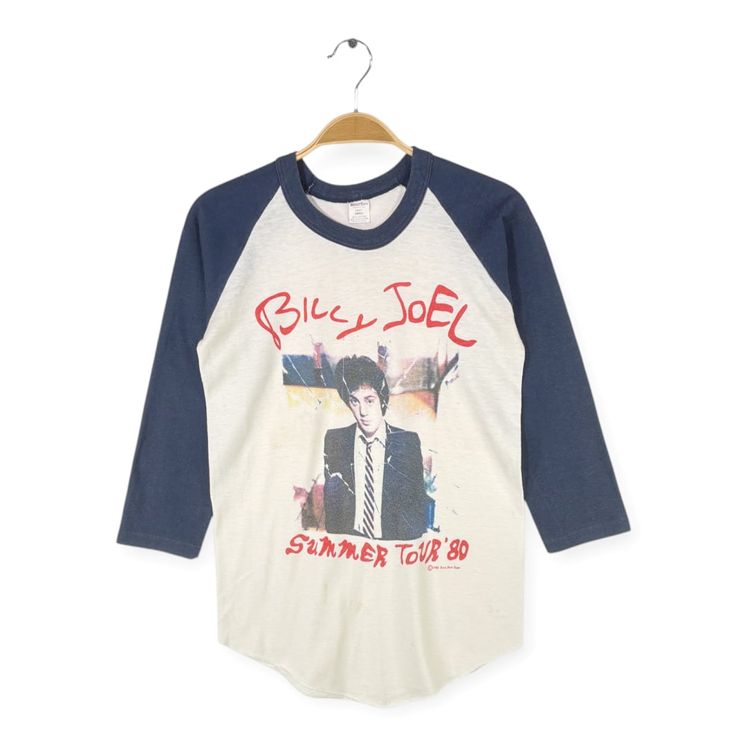 80s ビリージョエル USA製 ヴィンテージTシャツ グラスハウス ロックTシャツ BILLY JOEL メンズS 古着 @AAA1578