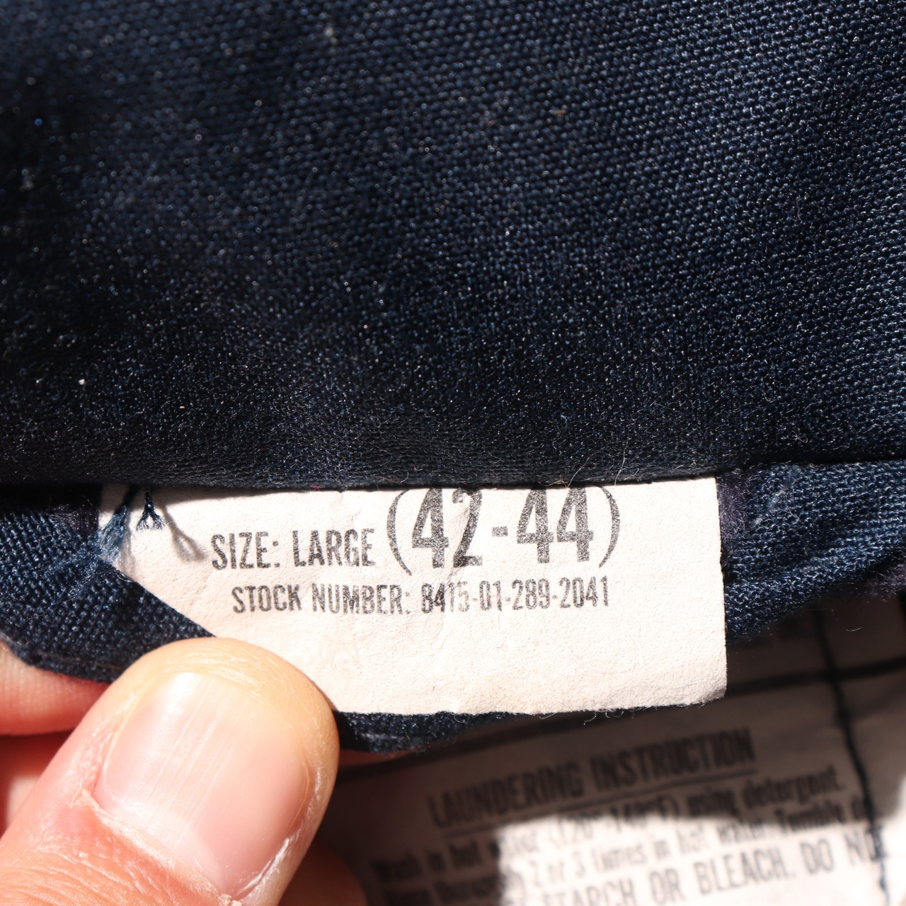 極美品 L 米軍実物 USN デッキジャケット 90年 ネイビー シップボード