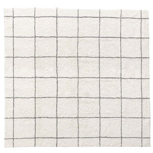 チェック柄 コットンラグ Mサイズ 185cm×185cm