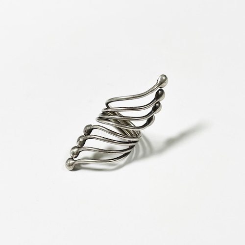 Vintage 925 Silver Modernist Wrap Ring