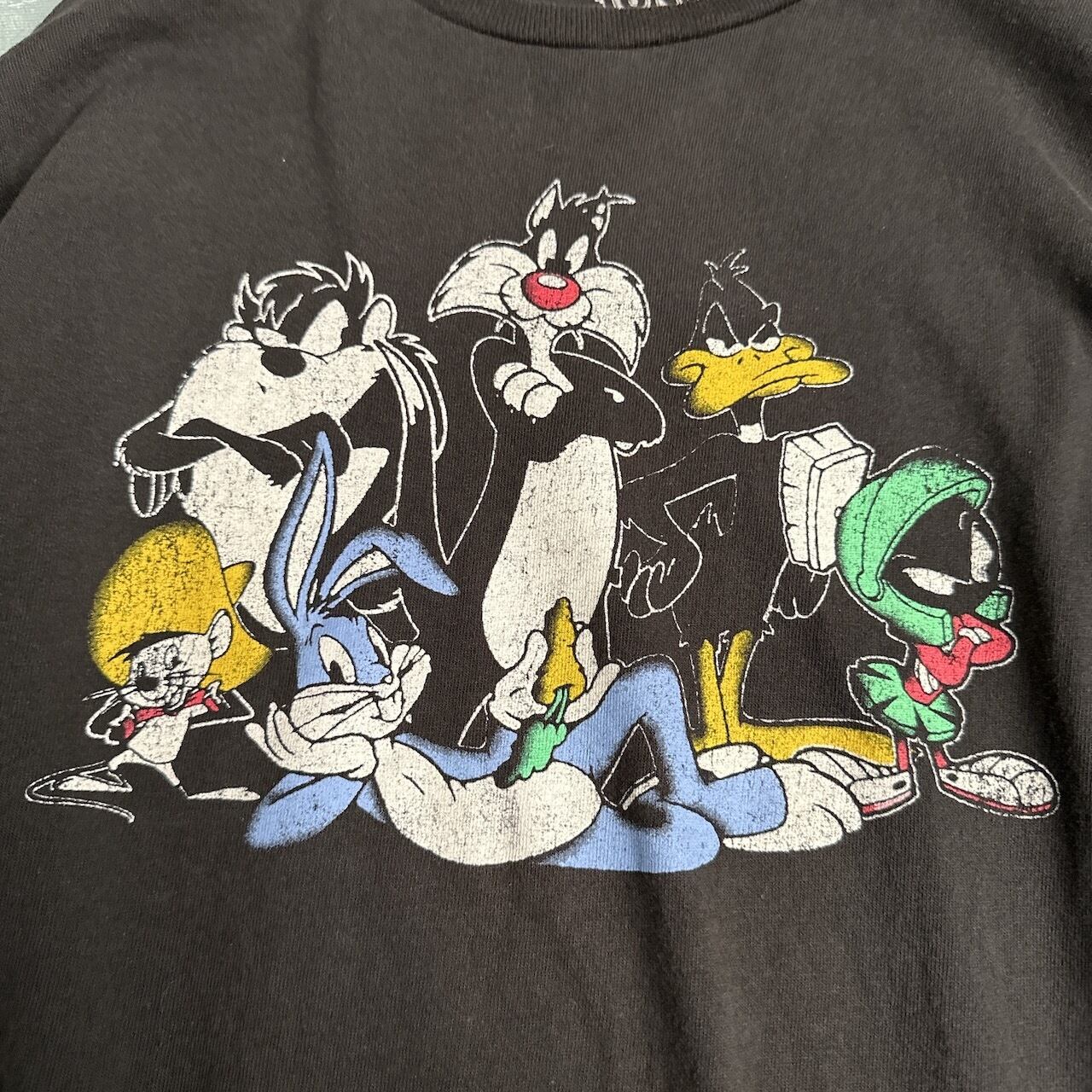 ルーニーテューンズ 90s 長袖Tシャツ ロンT グレー ビンテージ 90年代